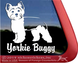 Yorkie Window Decal