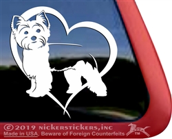 Yorkie Yorkshire Terrier Custom Dog Vinyl Car Truck RV Window Decal Sticker