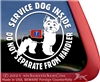 Yorkie Service Dog Car Truck Window Decal Sticker