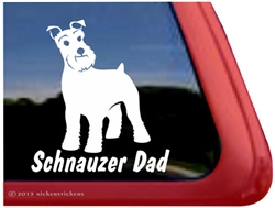 Schnauzer Window Decal