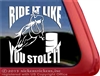 Barrel Horse Racing Horse Trailer Car Truck RV Window Decal Sticker