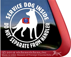 Australian Kelpie Service Dog Car Truck iPad RV Window Decal Sticker