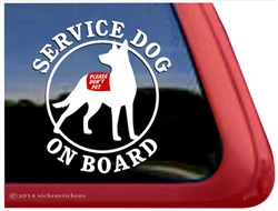 Australian Kelpie Service Dog Car Truck iPad RV Window Decal Sticker