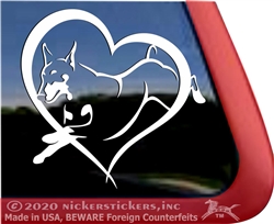 Doberman Window Decal