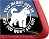 Bouvier des Flandres Guard Dog Car Truck RV Window Decal Sticker