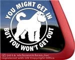 Bouvier des Flandres Guard Dog Car Truck RV Window Decal Sticker