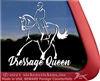 Dressage Rider Horse Trailer Window Decal