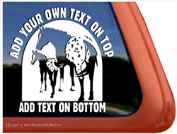 Appaloosa Mare & Foal Window Decal