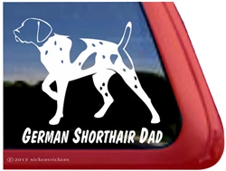 German Shorthair Pointer Gun Dog Window Decal Sticker