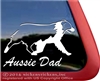 Aussie Dad Australian Shepherd Dog Car Truck RV Window Decal Sticker