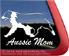 Aussie Mom Australian Shepherd Mother Dog Car Truck RV Window Decal Sticker