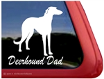 Scottish Deerhound Dad Dog Car Truck RV Window Decal Sticker