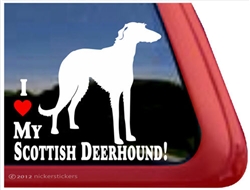 Scottish Deerhound Window Decal