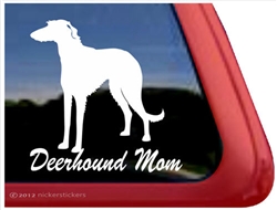 Scottish Deerhound Mom Dog Car Truck RV Window Decal Sticker
