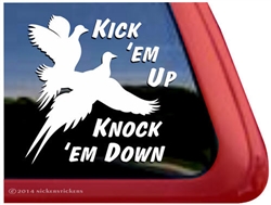 Pheasant Bird Dog Gun Dog Window Decal Sticker