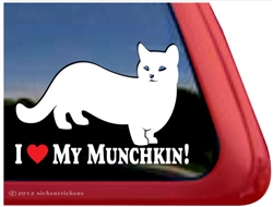 Munchkin Cat Window Decal