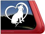 Love Pit Bull Terrier Dog Heart Car Truck RV Window Decal Sticker