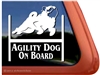 Pug Agility Dog Window Decal