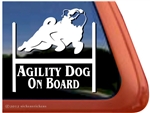 Pug Agility Dog Window Decal