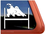 Pug Agility Dog Window Decal