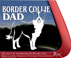 Border Collie Dog Car Truck RV Window Decal Sticker