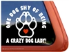 Paw Print Dog Window Decal