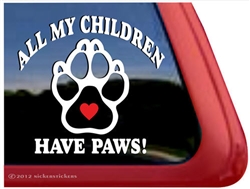 Paw Print Window Decal