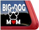 Big Dog Mom Paw Print Car Truck RV Window Decal Sticker