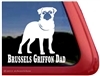 Brussels Griffon Window Decal