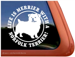 Norfolk Terrier Window Decal