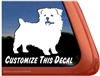 Custom Norfolk Terrier Dog Car Truck RV Yeti Laptop iPad Window Decal