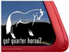 Quarter Horse Trailer Window Decal