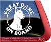 Great Dane Window Decal