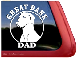 Great Dane Window Decal