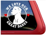 Great Dane Window Decal