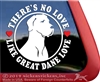 Great Dane Window Decal