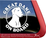 Great Dane Window Decal