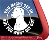 Great Dane Window Decal