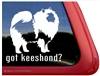 Keeshond vinyl dog window auto car truck rv laptop ipad sticker decal