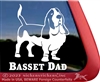 Basset Hound Dog Car Truck RV Window Decal Sticker