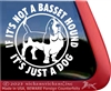 Basset Hound Love Dog Car Truck RV Window Decal Sticker