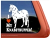 Knabstrupper Horse Trailer Window Decal