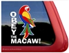 Macaw Window Decal