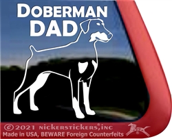 Doberman Pinscher Window Decal