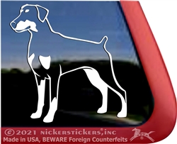 Doberman Window Decal