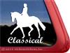 Classical Dressage Rider Horse Trailer Car Truck RV Window Decal Sticker