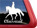 Classical Dressage Rider Horse Trailer Car Truck RV Window Decal Sticker