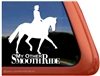 Dressage Rider Horse Trailer Window Decal