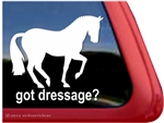 Dressage Piaffe Horse Trailer Window Decal