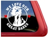 Great Dane Window Decal